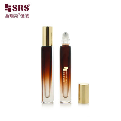 comprar Frasco de Vidro Quadrado GB2 de Luxo com Parede Grossa Vazia e Esfera de Aço para Óleo de Perfume online manufacture