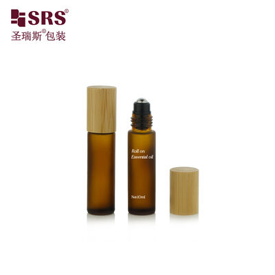 Comprar Rolo de vidro marrom real do tampão de bambu de BLPM 10ML em garrafas de óleo essencial online manufacture
