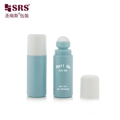 Comprar 75ml Garrafa Plástica Redonda Roll-on Vazia Frasco Desodorante Roller Múltiplas Tampas Opcionais online manufacture