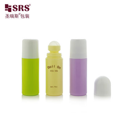 Comprar 75 ml de embalagem de óleo de PCR em rolos em garrafas de plástico reciclado para desodorante de massagem corporal online manufacture