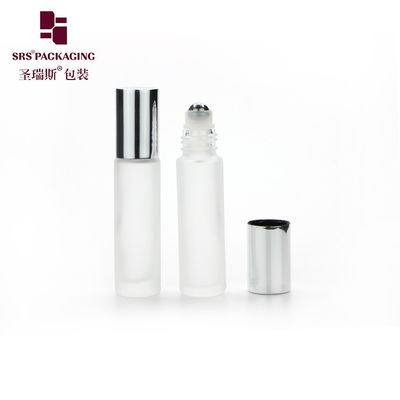 comprar frascos de vidro transparentes com rolos vazios de parede espessa de óleo de attar de 10 ml online manufacture