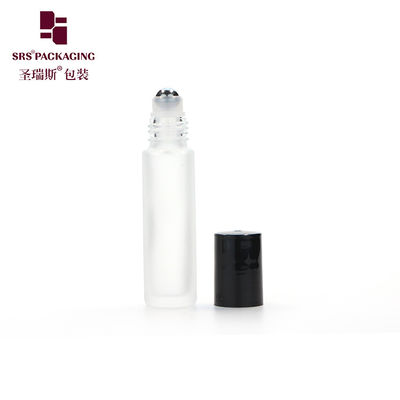 comprar quantidade em existência frasco de vidro com rolos vazios de óleo essencial de 10 ml com tampa de plástico preto online manufacture