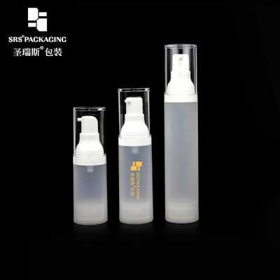 comprar 15 ml 30 ml 50 ml frasco plástico de PP cosmético vazio com pompa de soro sem ar online manufacture