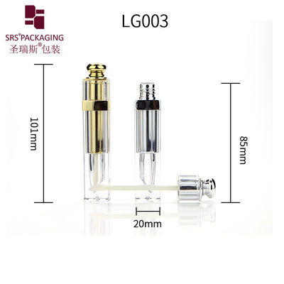 comprar Tubo de brilho labial de luxo metalizado de 7 ml quadrado online manufacture