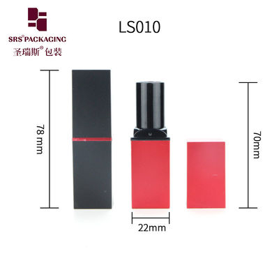 comprar forma quadrada 3,5g cosmético elegante borda de embalagem de batom por atacado online manufacture