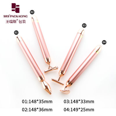 comprar cabeça de massagem diferente rosa ouro vibração levantar contorno do rosto massagista ferramentas faciais online manufacture
