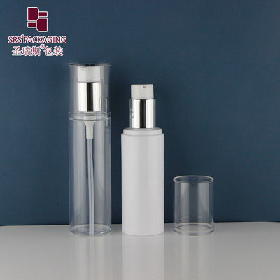 comprar 120 ml de material de PCR reciclável personalizado, bomba de loção vazia, garrafa de PET plana online manufacture