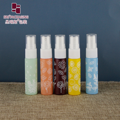 Esprayor de vidro colorido impresso sob medida, frasco de amostra de perfume, atomizador de 10 ml
