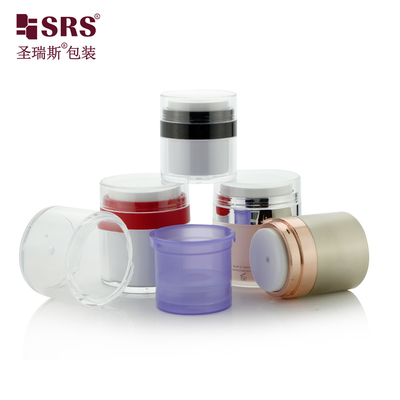 Serum Cosmético Vazio Substituivel Gel Elegante Jar Acrílico Sem Ar