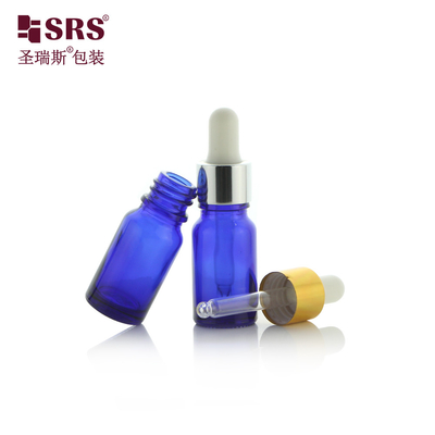 Botão de gotejar de óleo essencial de vidro de tamanho pequeno de viagem de bolso para rosto 10 ml