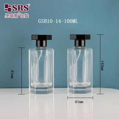 Óleo de perfume cosmético vazio, óleo de fragrância, borrifador de névoa fina, frasco de spray de vidro, 100 ml