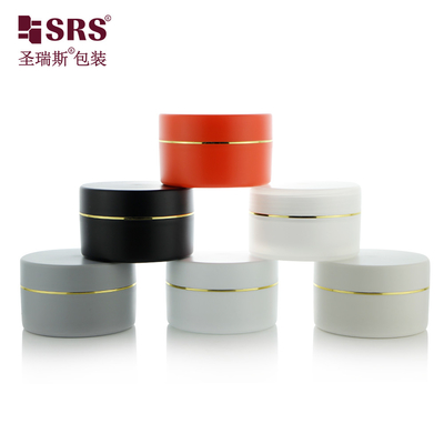 Frascos de papel de parede dupla 100ml 150ml 200ml 250ml Frosted Face Hand Hair Skin Care Lotions Makeup Cream Jar Container
