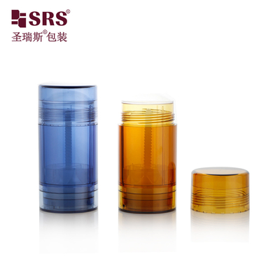 Forma Redonda Personalização Injeção Cor Plástico PP Deodorante Stick Container 75g