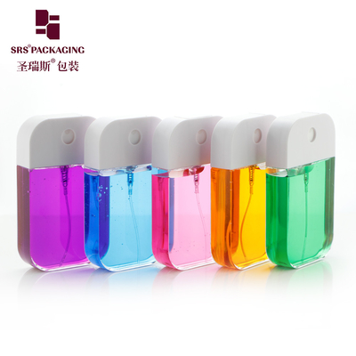 Pacotes de perfume PETG plástico transparente de tamanho de bolso