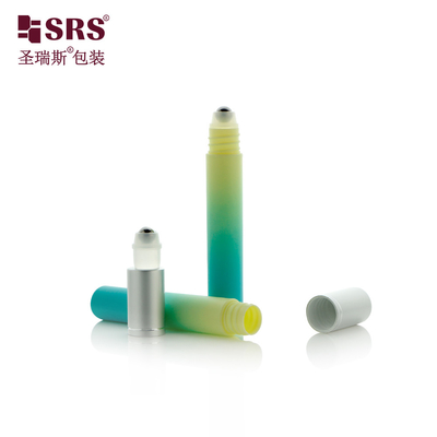 PP PCR Material ecológico plástico embalagem cosmética gel de olho personalizado de cor gradual rolante em garrafa de aplicador