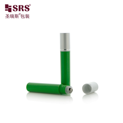 7 ml Penha redonda PP vazia Forma de Injeção Personalização Cor Creme para Olhos Botão de aplicador de metal
