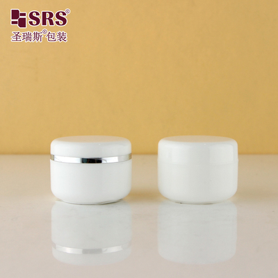 Injeção Branca Cores Personalizadas Creme Facial Vazio recipiente de plástico de 50 ml frasco de PP