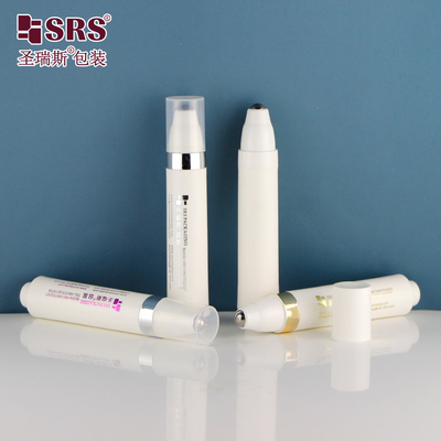 10 ml de PP PCR Material reciclado Plástico Personalização Estilo de Prensa Massagem Ocular sem ar Serum Ocular 1/3 oz Roll On Bottles