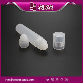 SRS feito na China vazio 20ml corpo plástico brilhante uso de óleo para cabelo rolo em garrafa com bola de PP