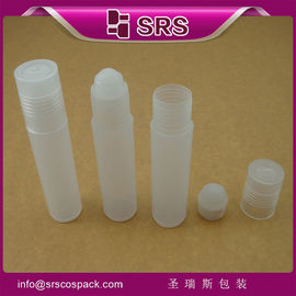 Rolo de plástico numa garrafa RPP-10 ml com tampa de papelão e bola de papelão, recipiente com brilho labial