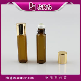 SRS rolo redondo e vazio de 5 ml em frasco de vidro de perfume
