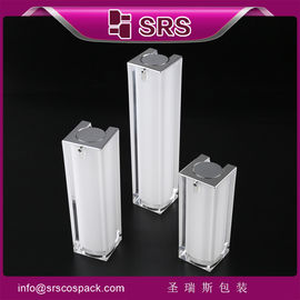SRS Airless Pump Cosmetic Contém 15 ml 30 ml 50 ml Luxury Acrylic Embalagem de cuidados pessoais