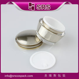 SRS amostra gratuita embalagem plástica redonda de 15 ml, 30 ml e 50 ml, vidro de creme, por grosso