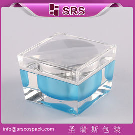 Embalagem Shengruisi J055-30G 50G 100G frasco de creme acrílico quadrado