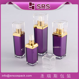 Embalagem Shengruisi L052-30ml 50ml 80ml 120ml frasco de loção cosmética acrílica quadrada