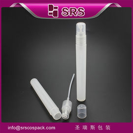 SRS plástico colorido de cuidados pessoais cosméticos bomba de viagem 12 ml frasco hdpe com pulverizador de névoa