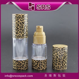 Shengruisi embalagem A027-15ml 30ml 50ml amostras gratuitas loção plástica frasco sem ar