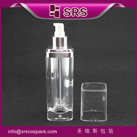Container de pintura de plástico vazio transparente de forma quadrada fabricante na China