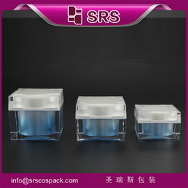 plástico de beleza J053 30ml 50ml 80ml frasco quadrado cosmético