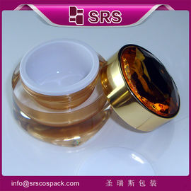 frasco de creme de cuidados com a pele de plástico, J025 30 g 50 g frasco redondo cosmético