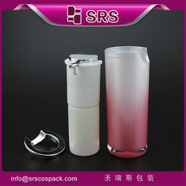 A021 frasco sem ar em forma de cilindro, 15 ml, 30 ml, 50 ml, recipiente de creme corporal