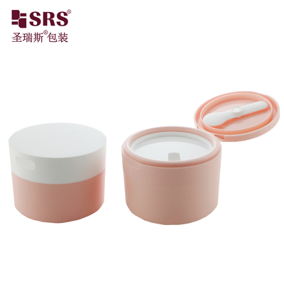 120g Luxo Logotipo Impresso Plástico PP Cor Pessoal recipientes vazios de cor para frasco de exfoliante corporal
