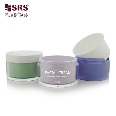 Copo de plástico de cores luxuosas, substituível, acrílico, de parede dupla, com logotipo impresso, creme personalizado