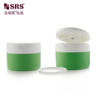 120g 4 oz de plástico PP PCR Material reciclado Creme para cuidados com a pele frascos de creme para cuidados com a pele recipientes vazios para frascos para lavagem corporal frasco