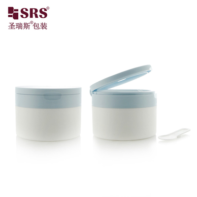 Container de material PP vazio de parede dupla para creme frascos cosméticos com tampa