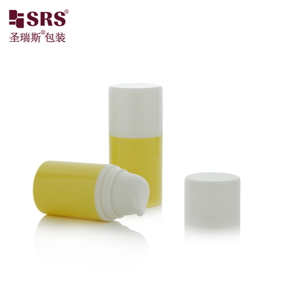 15 ml 30 ml Luxury White Glossy PP PCR Eco-friendly Lotion Pump Bottles Airless Bottle 50 ml