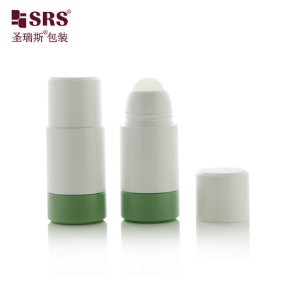 50 ml 75 ml PCR substituível PP reciclado Eco-friendly Roller Bottle Deodorant Roll On Packaging