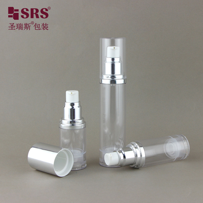 Plastic Transparente AS Embalagem Cosmética Vazia Loção de Bomba de 30 ml garrafa sem ar