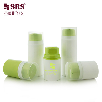 Gráfico de PP PCR reciclado Snap On facial limpador sem ar garrafa de creme