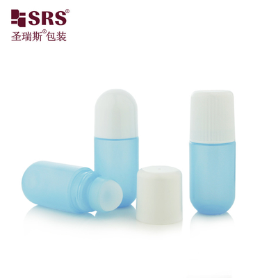 Embalagem Cosmética Vazia Capotão Flat Personalizar Cor PP Reciclado Botão de Bola de Roller a Venda Pública