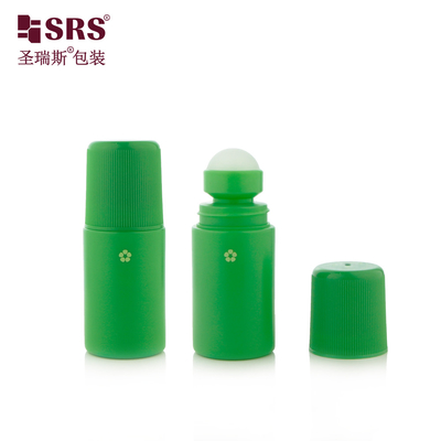 2 oz PP vazio reciclável Custom Solid Color Dome Cap Gel de plástico de desodorante Roll On Bottle