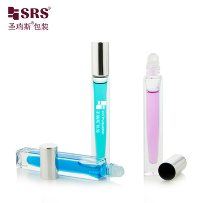 Forma Quadrada Garrafa de Perfume de Óleo de Aplicador de Vidro em Rolo de 10 ml
