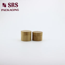 SRS 20g recipiente de bambu natural vazio de luxo com frasco interno de PP