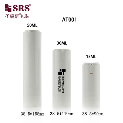 30 ml 50 ml Loção Cosmética Vazia Sério de Personalização Bottle de Bomba sem Ar Substituivel 15 ml