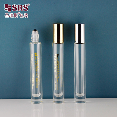 Forma redonda fundo espesso e transparente sem fugas Perfume Óleo essencial Botalhas de esferas de rolos 10 ml