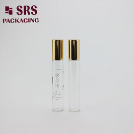 8 ml de rolo transparente em frasco de vidro de óleo de perfume vazio